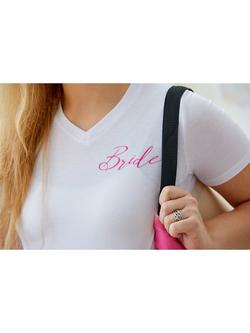 Cricut Women's V-Neck T-Shirt, White - view 2, White