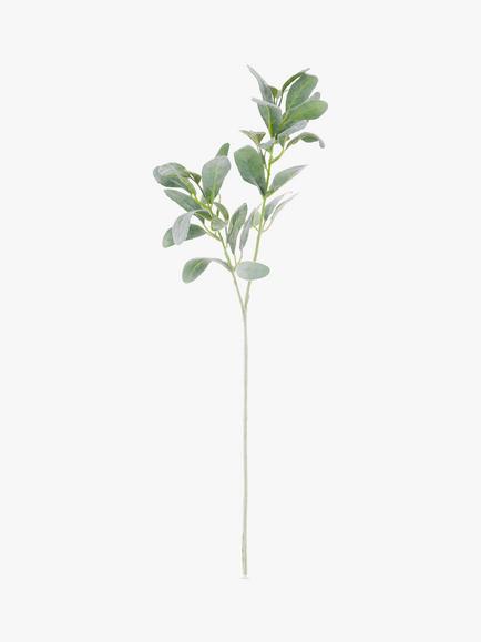 Floralsilk Artificial Lambs Ear Spray, Grey/Green