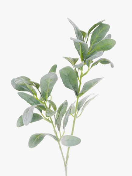 Floralsilk Artificial Lambs Ear Spray - view 2, Grey/Green