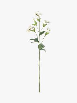 Floralsilk Artificial Astrantia Spray, White, White