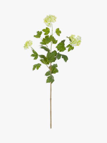 Floralsilk Artificial Viburnum Spray, Cream/Green, Cream/Green