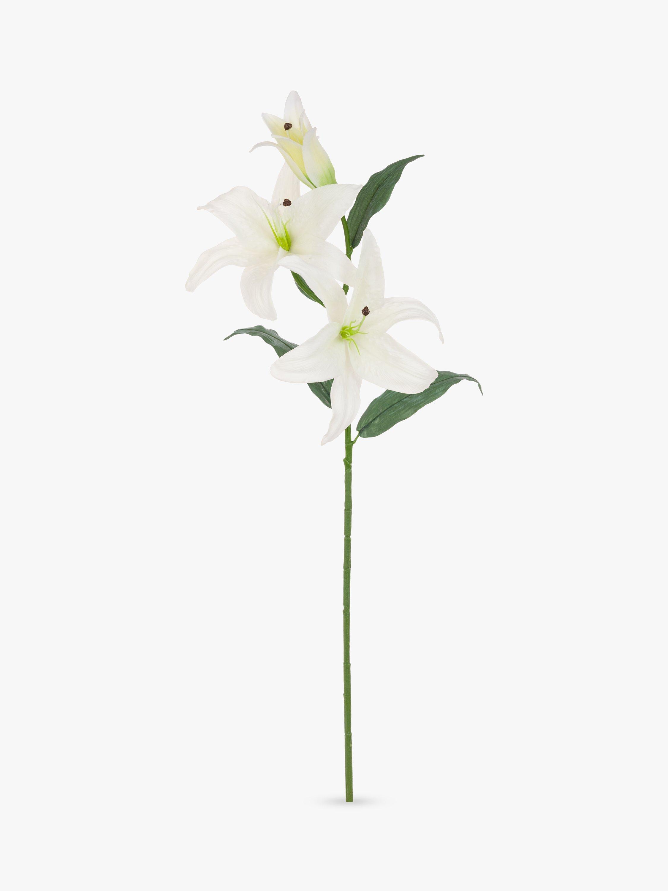 Floralsilk Artificial Casablanca Lily, White