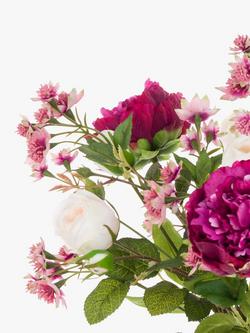 Floralsilk Artificial Peony, Rose & Astrantia in Vase - view 2, 