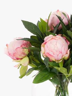 Floralsilk Artificial Pink Peonies in Globe - view 2, 