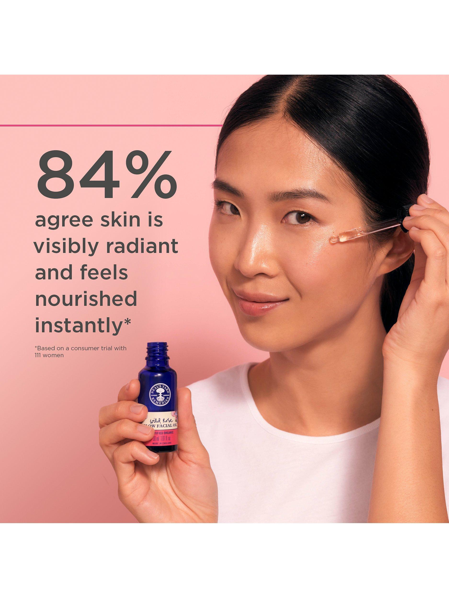 Product image 3 of 4, which shows Neal's Yard Remedies Wild Rose Glow Facial Oil, 30ml