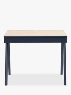 John Lewis Lift Storage Desk, Blue - view 2, Blue