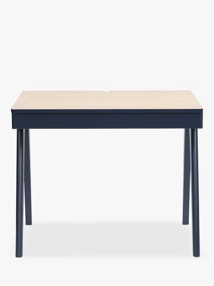 John Lewis Lift Storage Desk, Blue - view 2, Blue