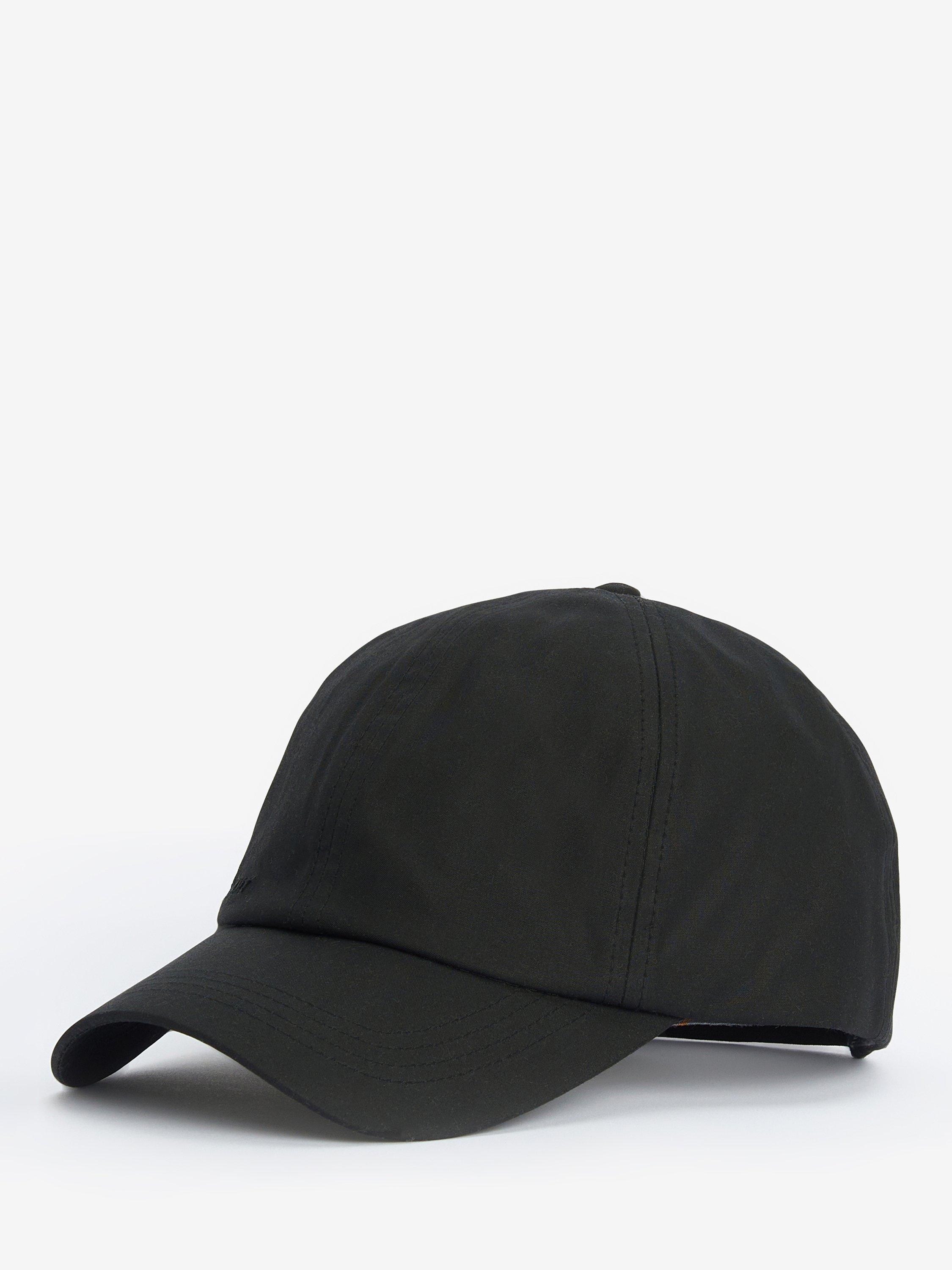 Barbour Waxed Cotton Baseball Sports Cap One Size Black