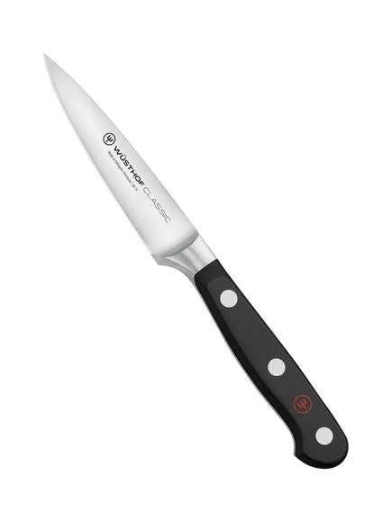 WÜSTHOF Classic Stainless Steel Paring Knife, 9cm, Silver/Black