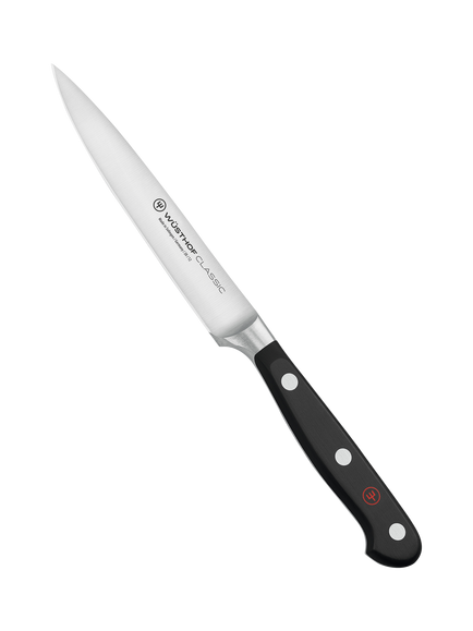 WÜSTHOF Classic Stainless Steel Utility Knife, 12cm, Silver/Black