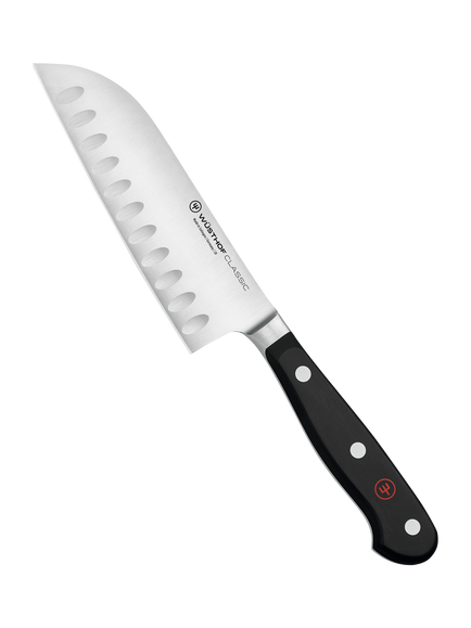 WÜSTHOF Classic Stainless Steel Santoku Knife, 14cm, Silver/Black