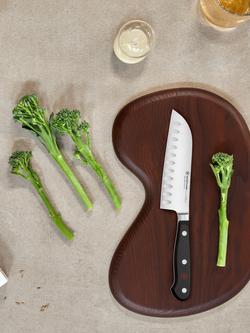 WÜSTHOF Classic Stainless Steel Santoku Knife, 14cm - view 2, Silver/Black