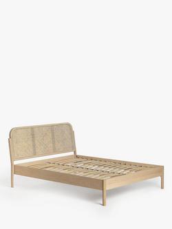 John Lewis Rattan Bed Frame, Double, Oak