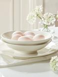 Denby Classic White Porcelain Footed Pasta Bowl, Set of 4, 23cm, White