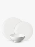 Denby Classic White Porcelain Boxed Dinnerware Set, 12 Piece, White