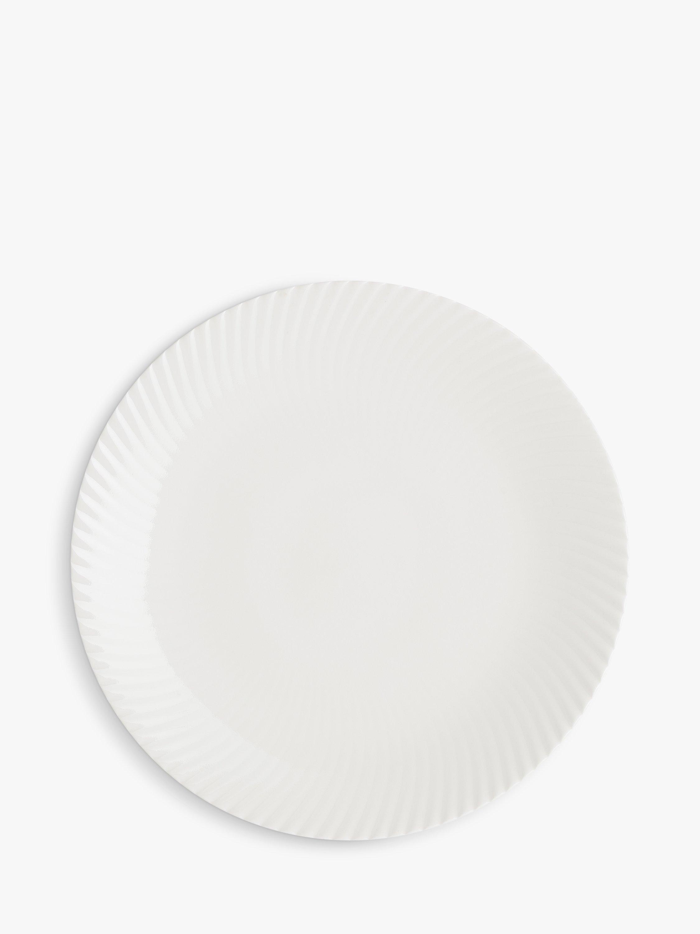 Denby Arc White Porcelain Medium Side Plate, 23cm, White