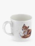 Wrendale Designs Mum Fox Bone China Mug, 400ml, White/Multi