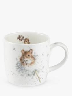 Wrendale Designs Country Mice Bone China Mug, 310ml, White/Multi, White/Multi