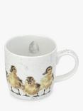 Wrendale Designs 'Just Hatched' Ducklings Bone China Mug, 310ml, White/Multi