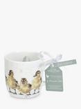 Wrendale Designs 'Just Hatched' Ducklings Bone China Mug, 310ml, White/Multi