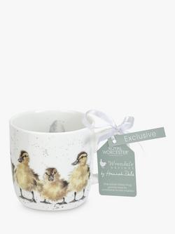 Wrendale Designs 'Just Hatched' Ducklings Bone China Mug, 310ml, White/Multi - view 2, White/Multi