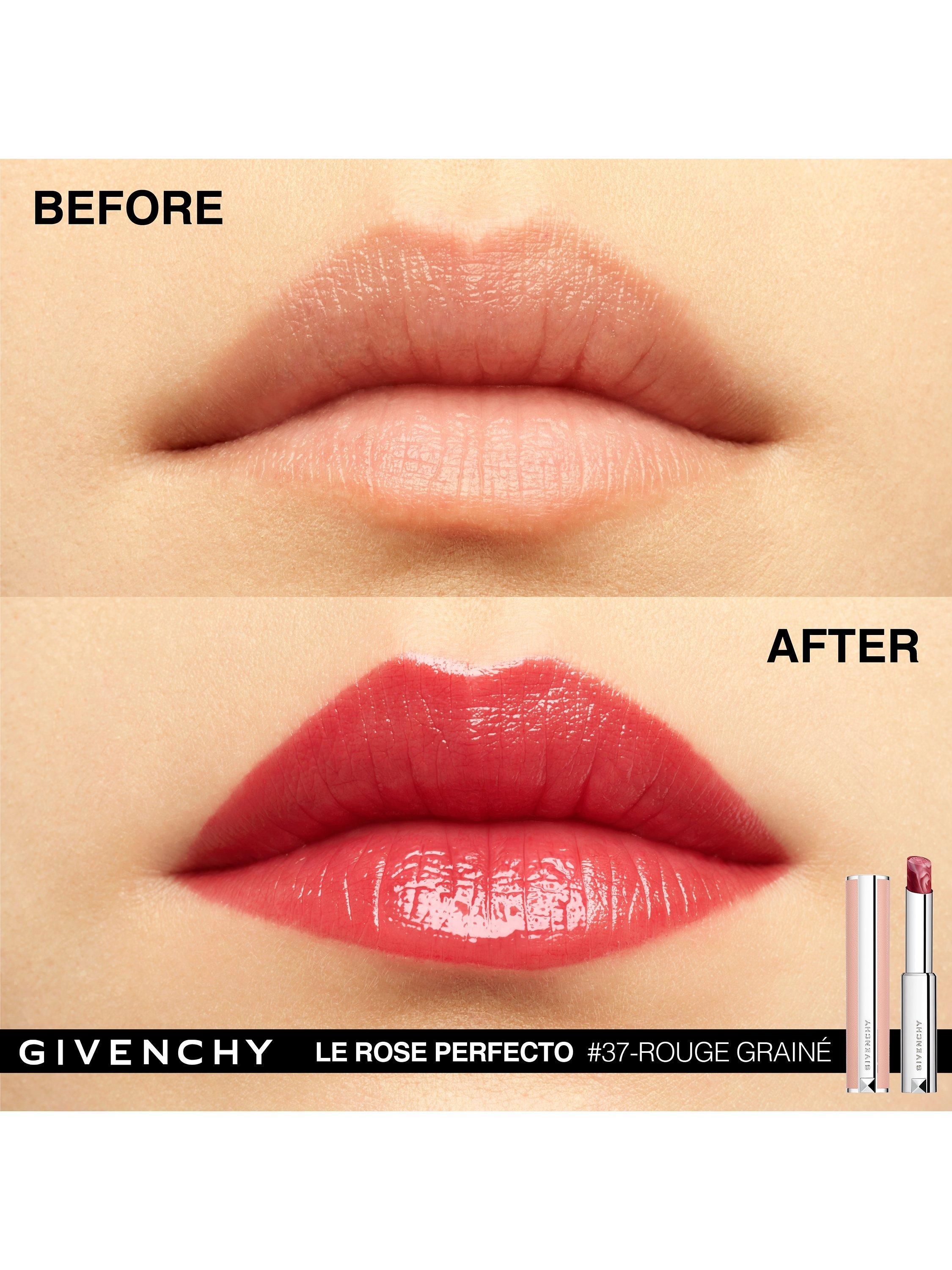Product image 5 of 7, which shows Givenchy Rose Perfecto Beautifying Lip Balm, N37 Rouge Grainé