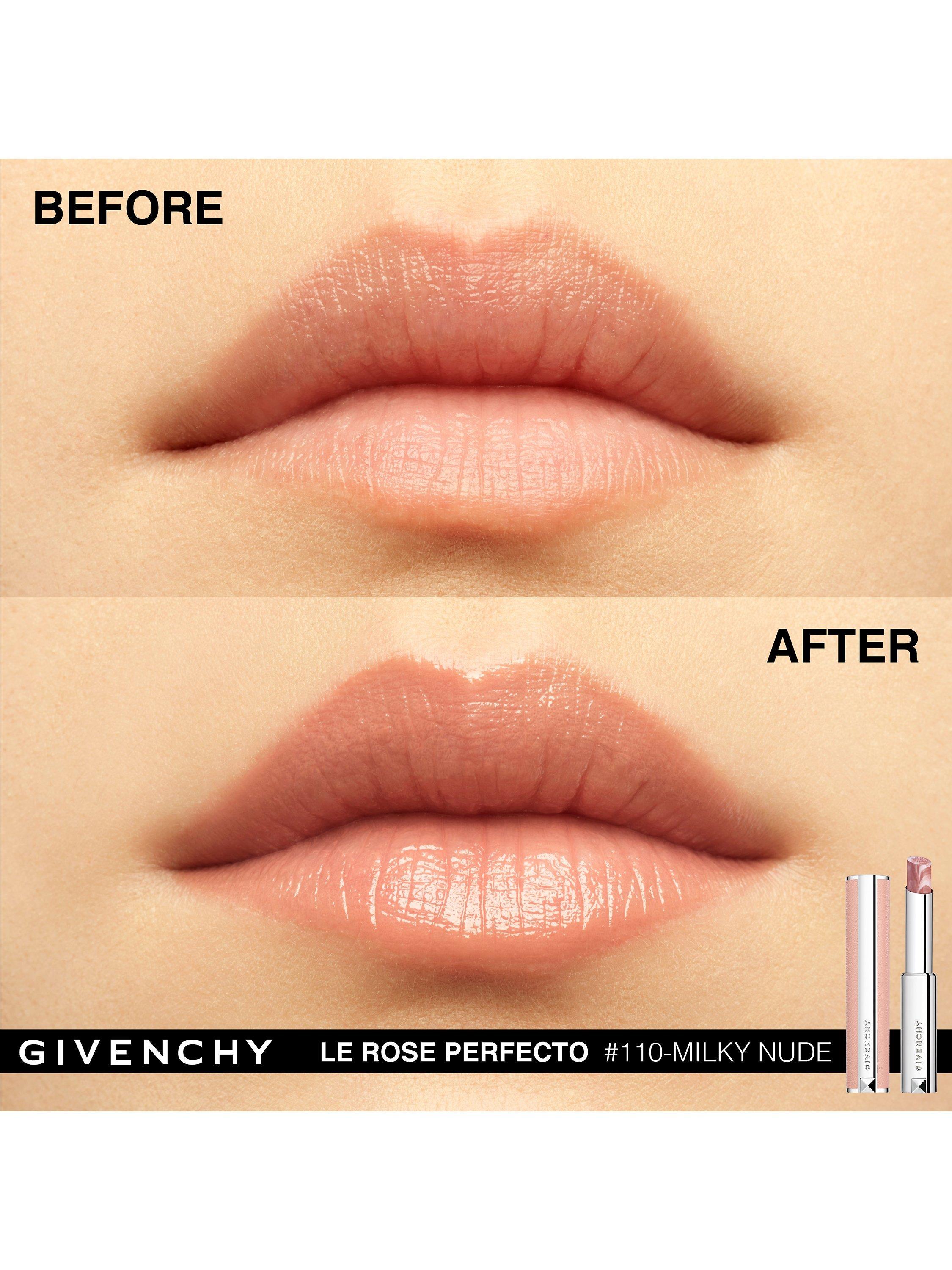 Product image 5 of 7, which shows Givenchy Rose Perfecto Beautifying Lip Balm, N110 Milky Nude