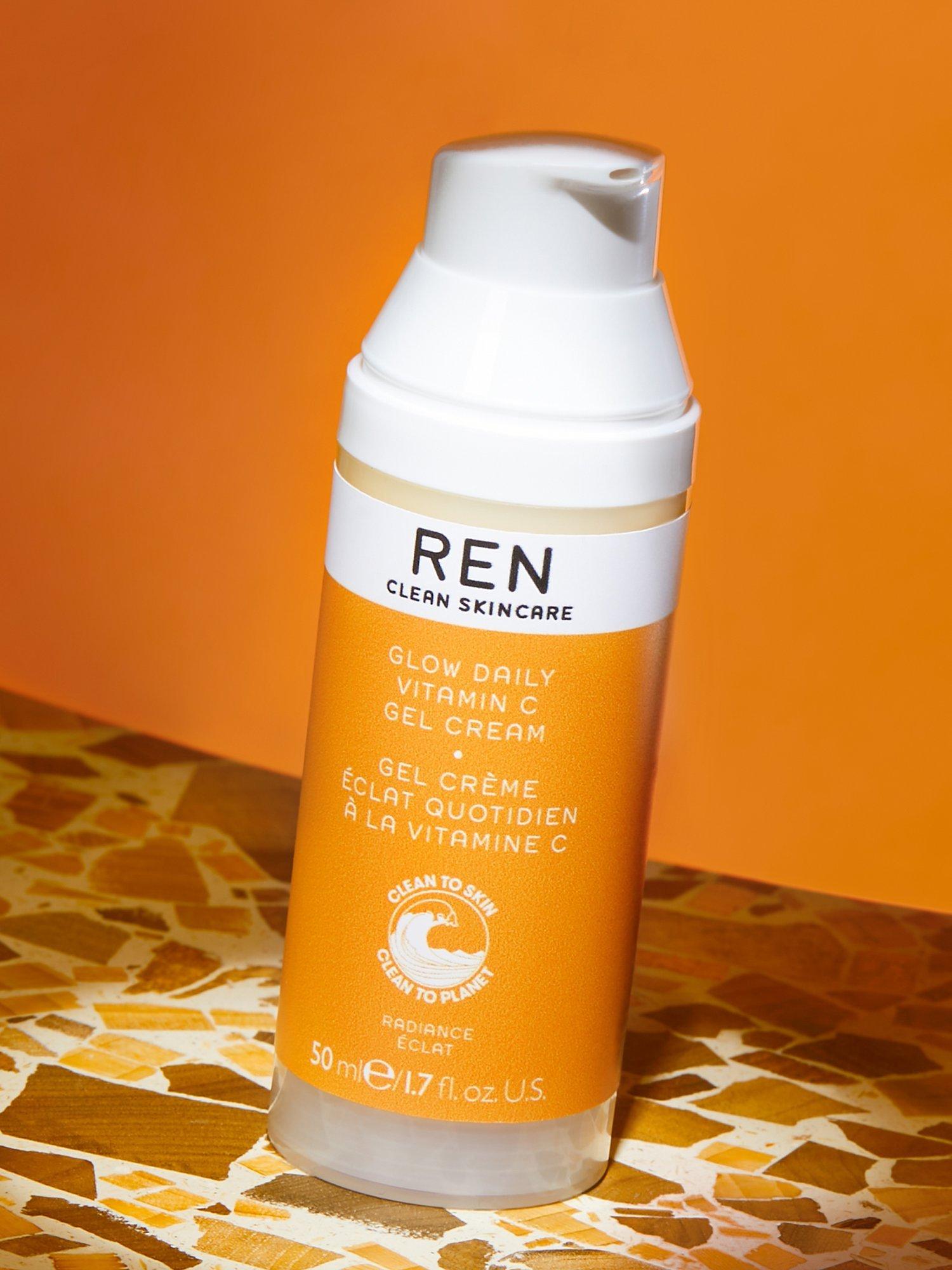 Product image 2 of 7, which shows REN Clean Skincare Glow Daily Vitamin C Gel Cream, 50ml