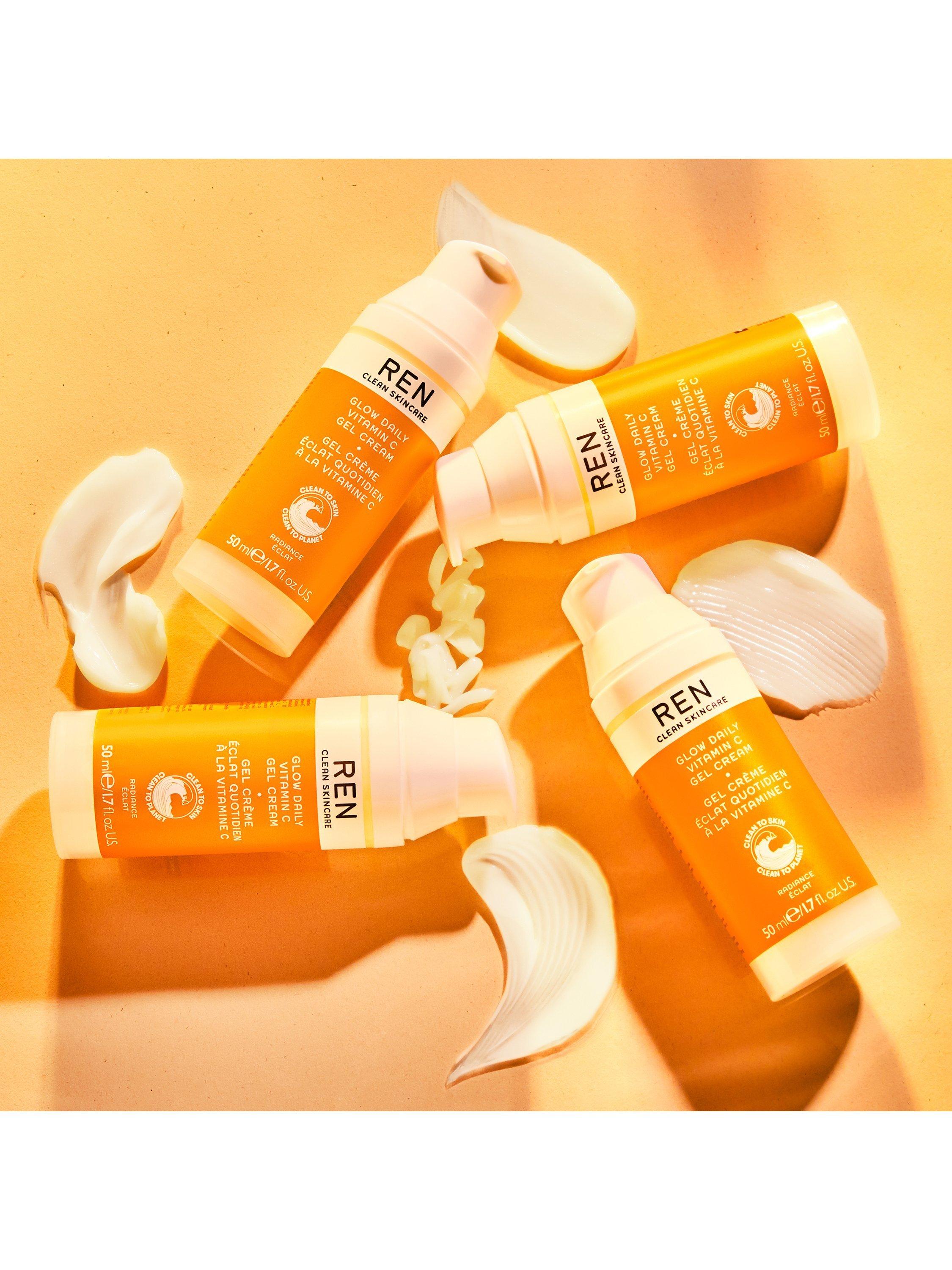 Product image 3 of 7, which shows REN Clean Skincare Glow Daily Vitamin C Gel Cream, 50ml