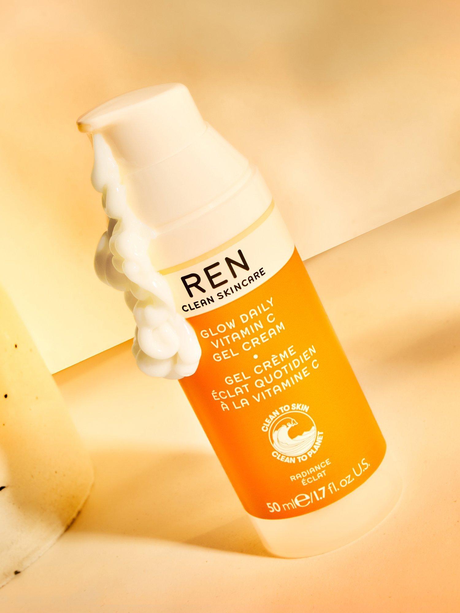 Product image 4 of 7, which shows REN Clean Skincare Glow Daily Vitamin C Gel Cream, 50ml