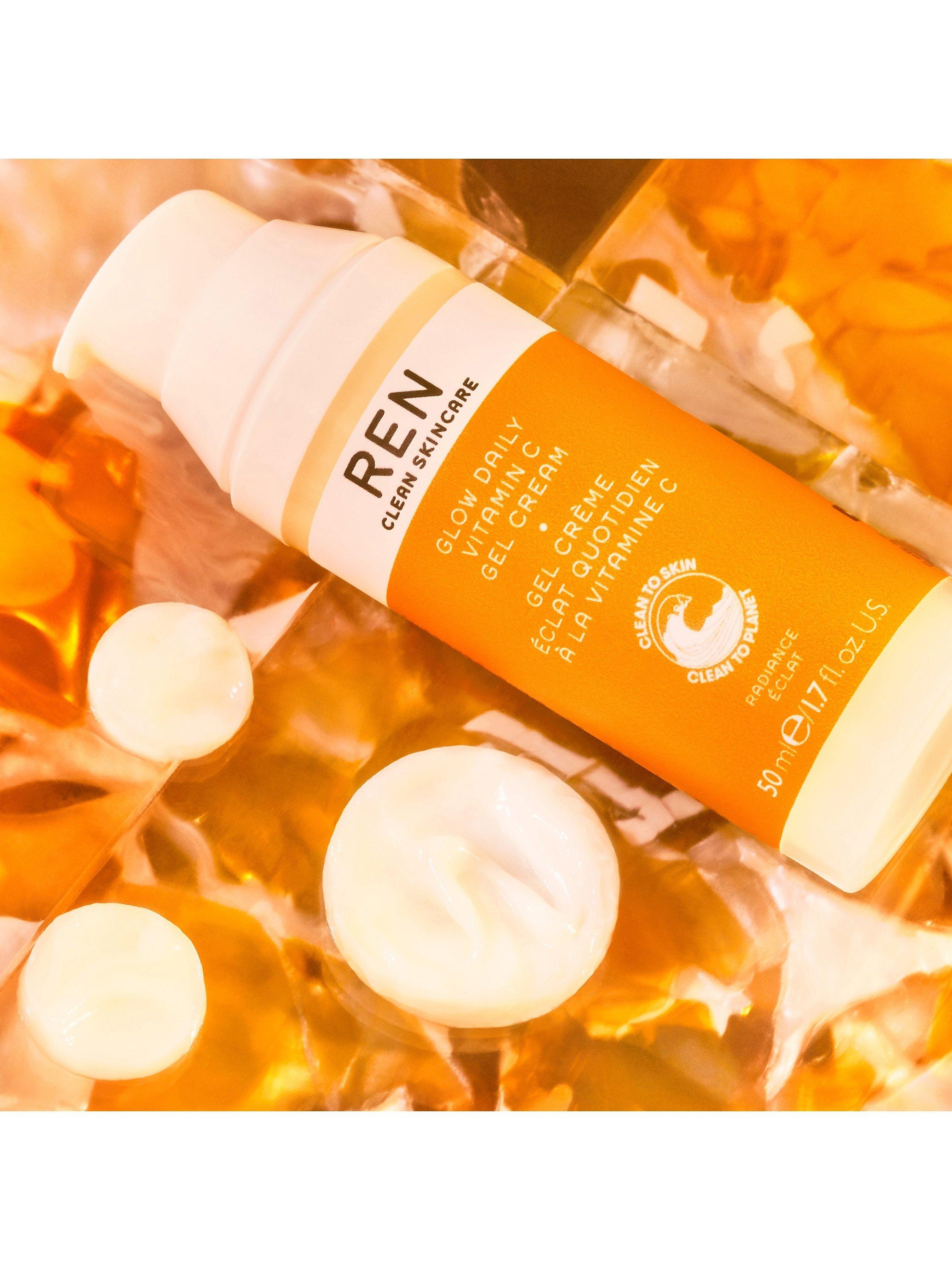 Product image 5 of 7, which shows REN Clean Skincare Glow Daily Vitamin C Gel Cream, 50ml