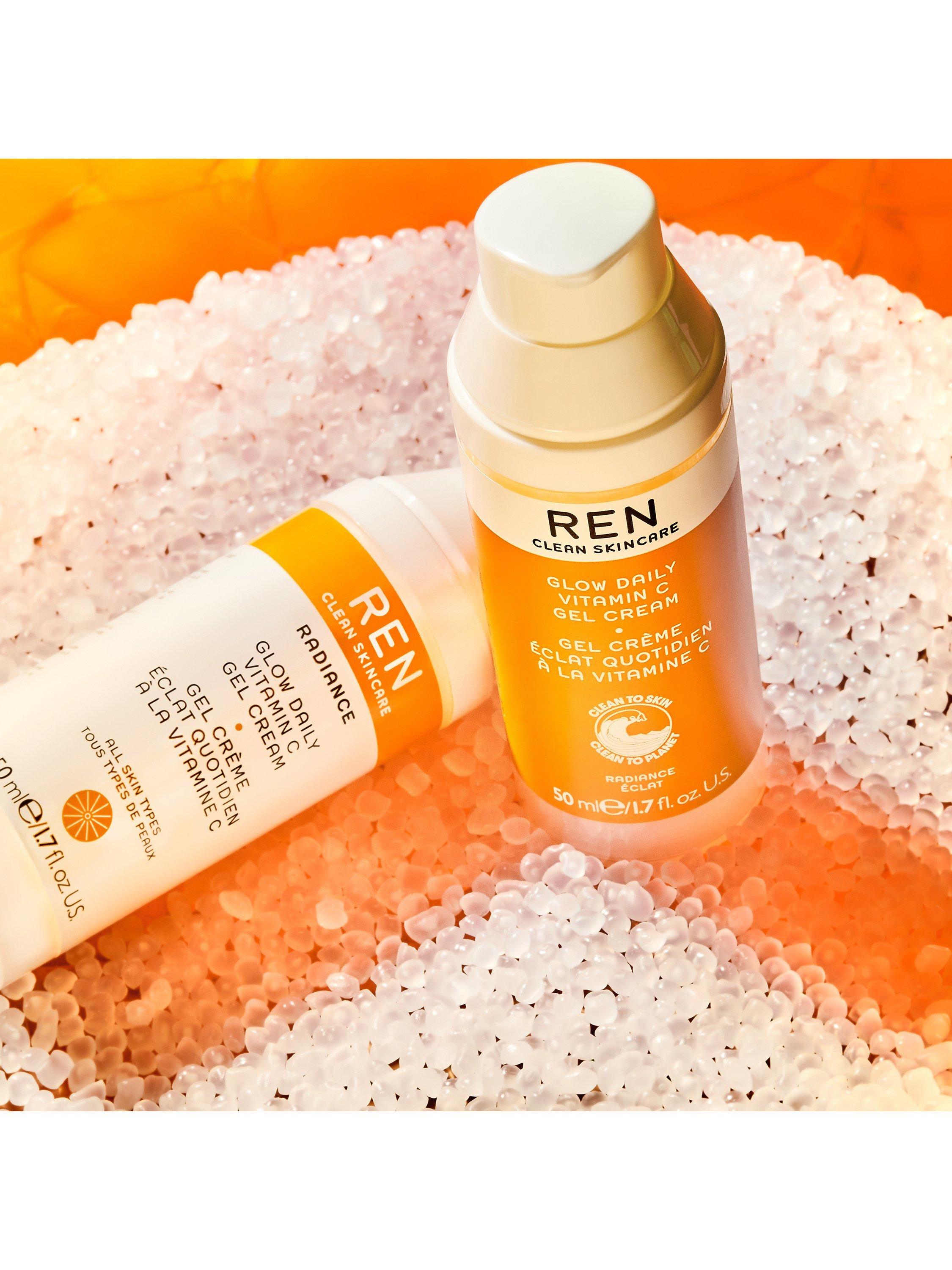 Product image 6 of 7, which shows REN Clean Skincare Glow Daily Vitamin C Gel Cream, 50ml