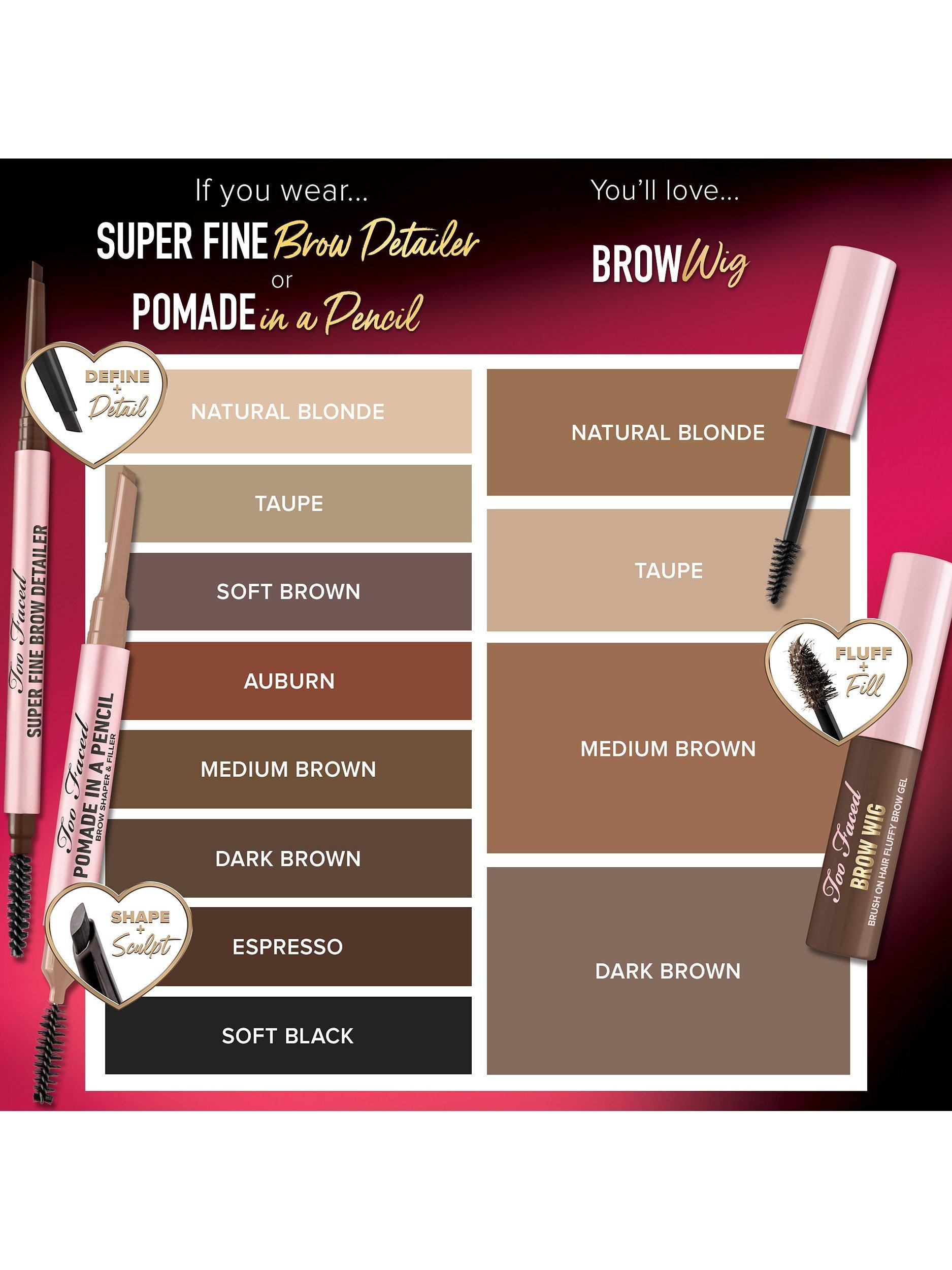Product image 5 of 6, which shows Too Faced Superfine Brow Detailer, Medium Brown