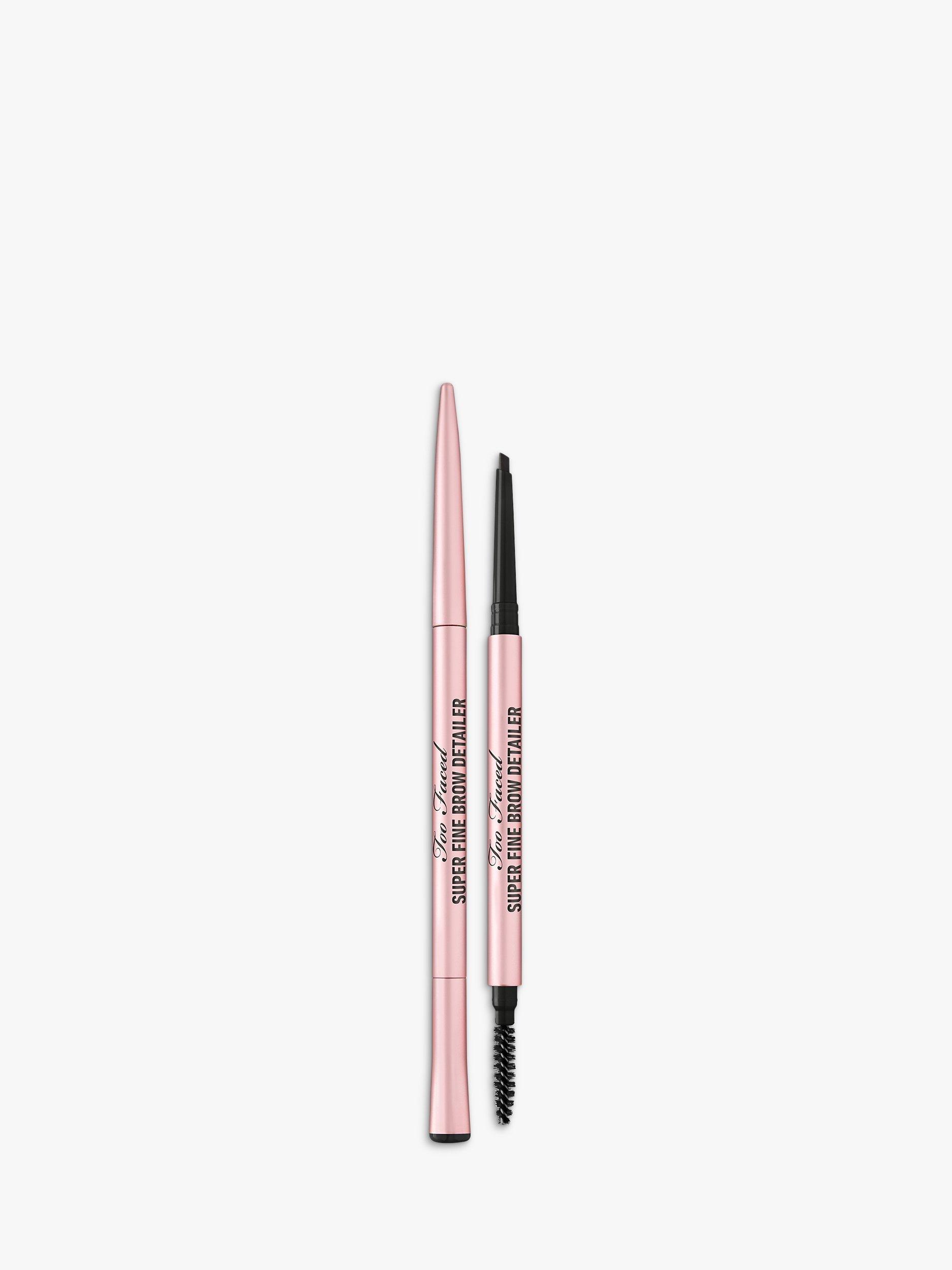 Product image 1 of 6, which shows Too Faced Superfine Brow Detailer, Soft Black
