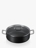 Le Creuset Toughened Non-Stick Sauteuse Pan & Glass Lid, 28cm