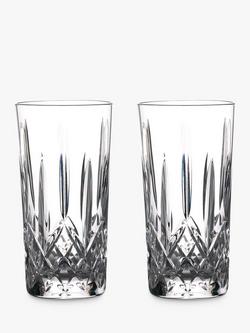 Waterford Crystal Gin Journeys Lismore Cut Glass Highballs, Set of 2, 400ml, Clear, Clear