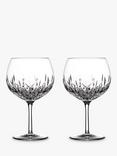 Waterford Crystal Gin Journeys Lismore Cut Glass Balloon Glasses, Set of 2, 550ml, Clear