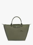 Longchamp Le Pliage Green Medium Top Handle Bag