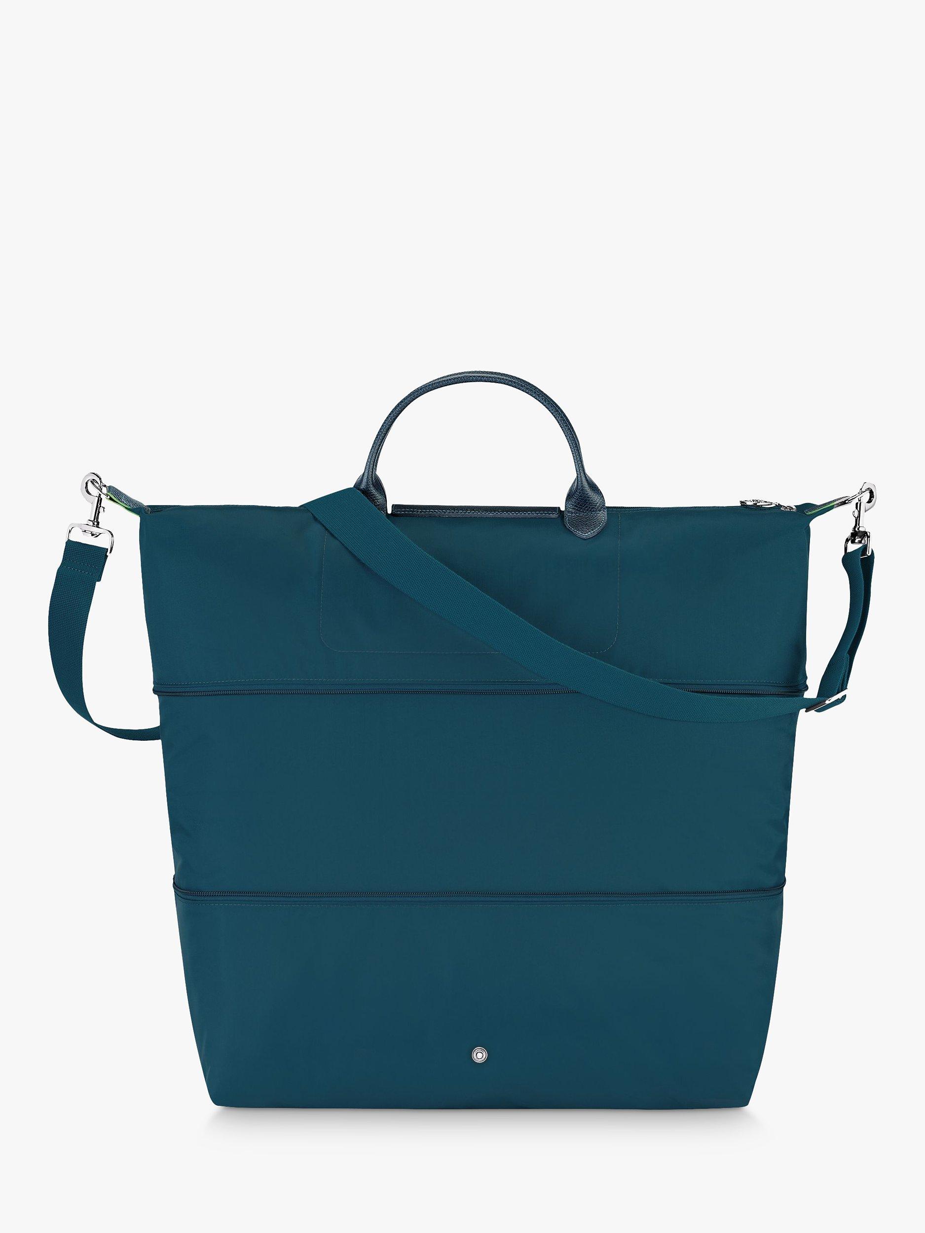 Longchamp Le Pliage Green Recycled Canvas Expandable Travel Bag