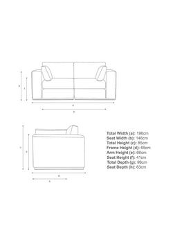 John Lewis + Swoon Rubik Medium 2 Seater Sofa - view 2, Lake Blue Velvet