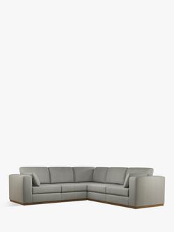 John Lewis + Swoon Rubik 5+ Seater Corner Sofa, Grey Cotton