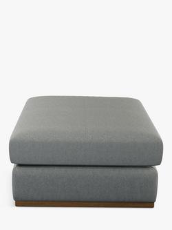 John Lewis + Swoon Rubik Ottoman - view 2, Grey Cotton