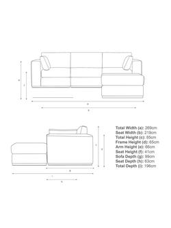 John Lewis + Swoon Rubik Grand 4 Seater RHF Chaise End Sofa - view 2, Grey Cotton