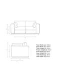 John Lewis + Swoon Rubik Medium 2 Seater Sofa