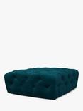 John Lewis + Swoon Radley Footstool, Wildwood Green Velvet