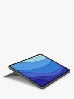 Logitech Combo Touch, Full-Size Backlit Keyboard Cover for iPad Pro 12.9" (5th & 6th Gen) - view 2, Oxford Grey