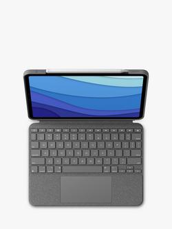 Logitech Combo Touch, Full-Size Backlit Keyboard Cover for iPad Pro 11" (1st, 2nd, 3rd, 4th Gen) - view 2, Grey