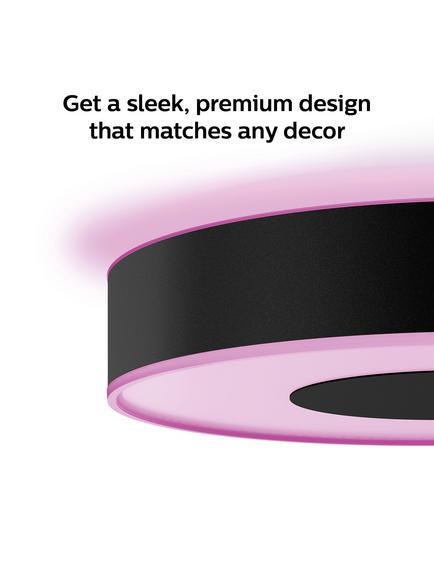 Philips Hue Infuse LED Smart Semi Flush Ceiling Light - view 2, Black