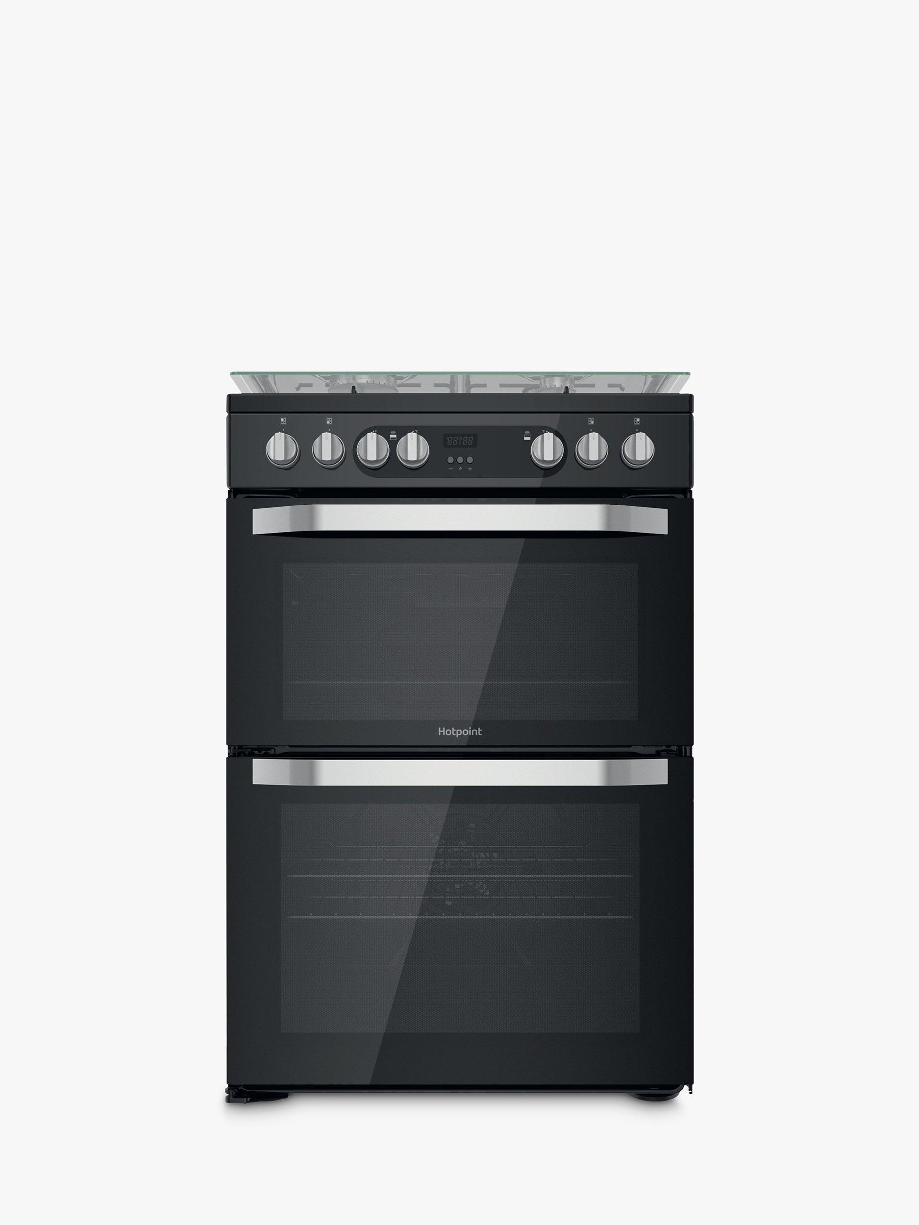 Hotpoint HDM67G9C2CB/UK Dual Fuel Cooker, Black