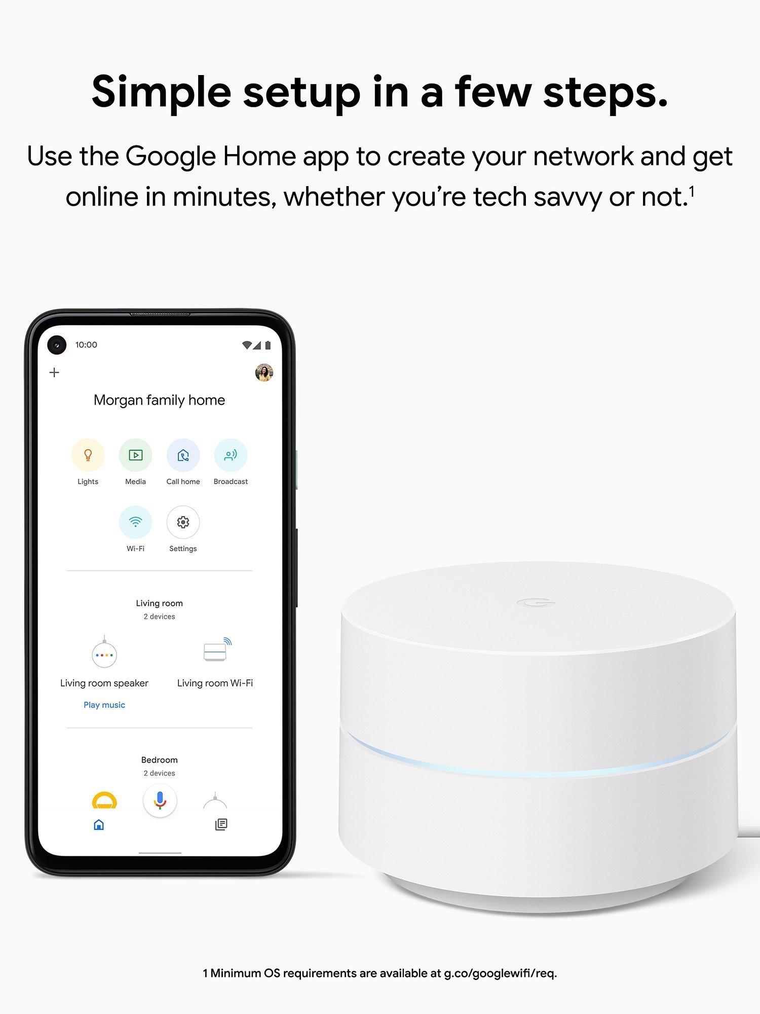 Google Wifi Mesh outlet Router